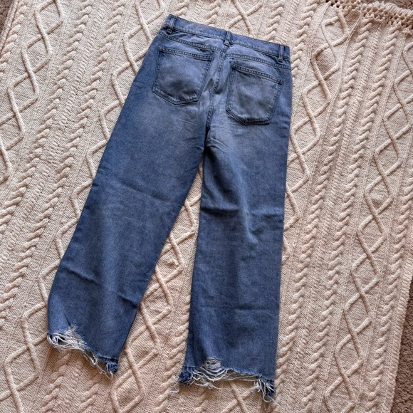 DL1961 Women's Flare Distressed Blue Jeans - Picture 3 of 5